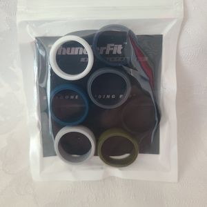 Thunderfit men's silicone ring set of 7